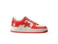 A Bathing Ape BAPE STA Low Red/White Patent Leather