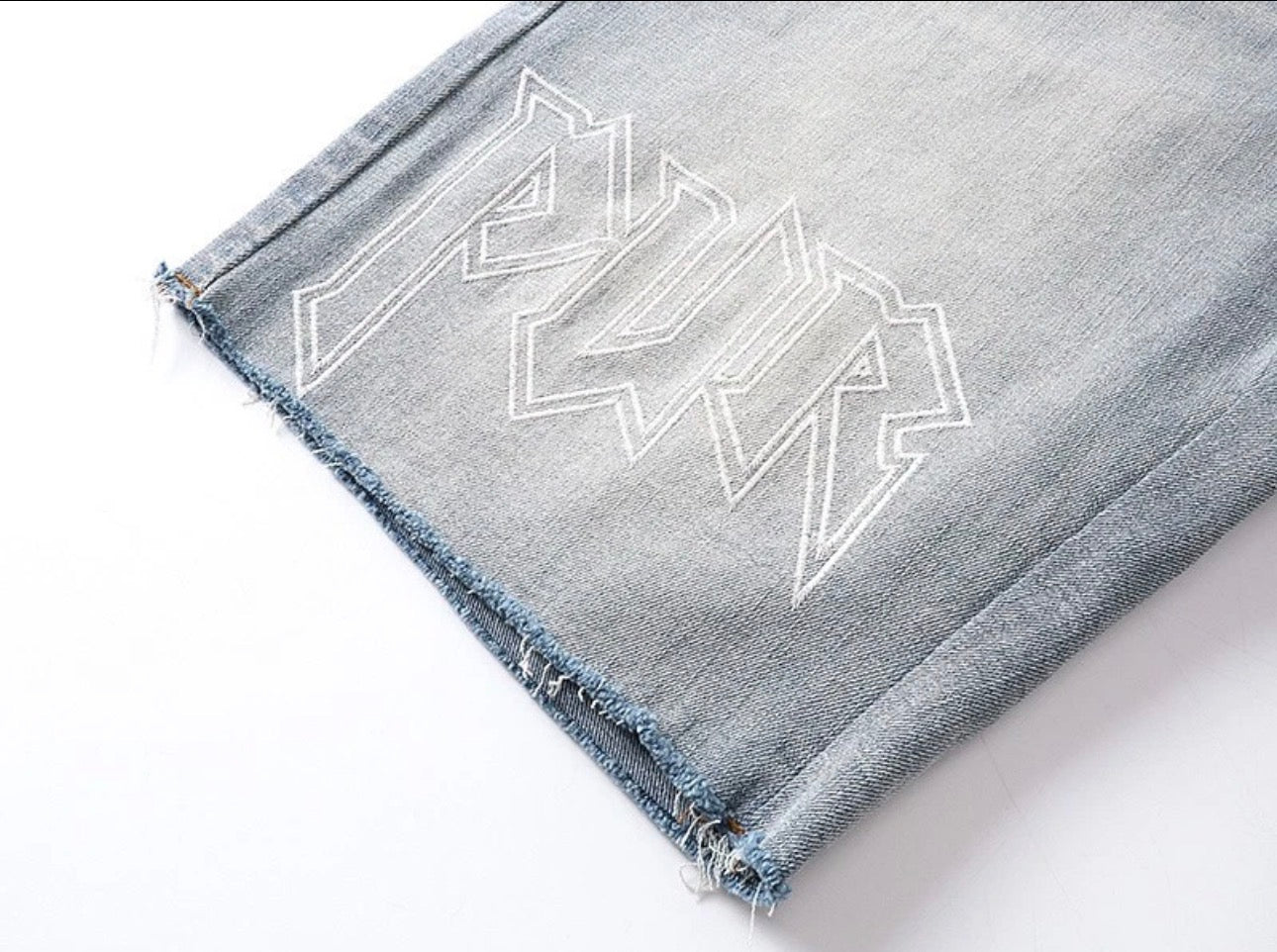 Purple Denim Shorts – Light Wash