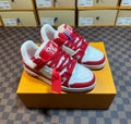 Louis Vuitton LV Trainer Red White Men’s Luxury Sneakers Designer Shoes