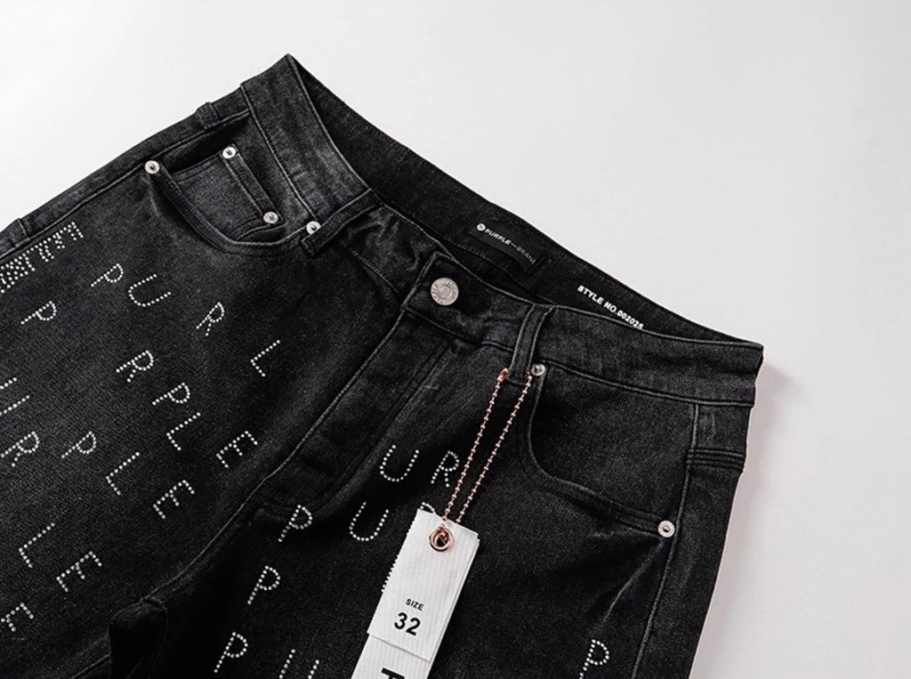 Purple Black Denim Shorts – Premium Streetwear