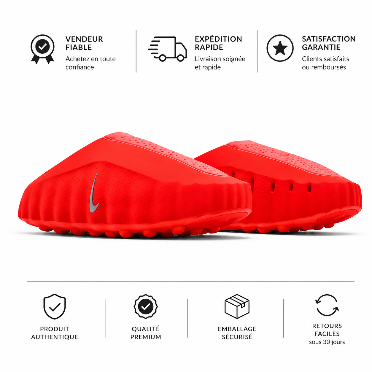 * Nike ReactX Mule Red