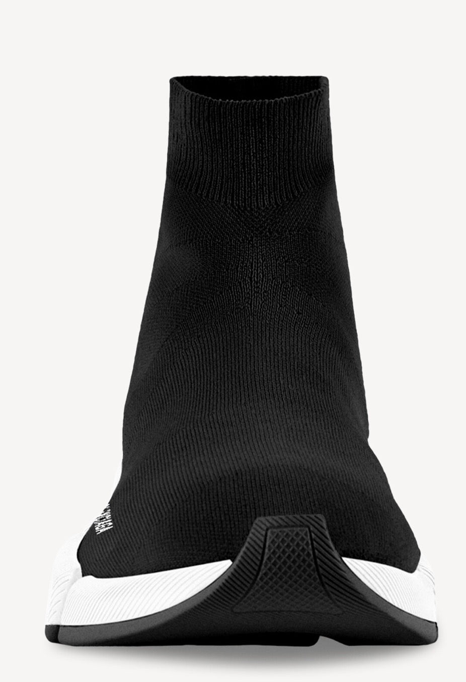 Balenciaga Speed Trainer Black White Knit Sock Sneakers