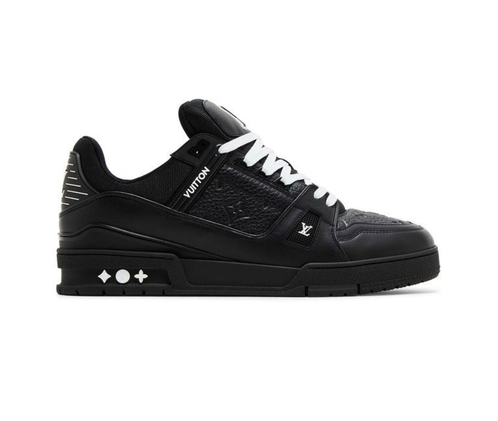 Louis Vuitton trainer embossed monogram black