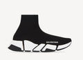 Balenciaga Speed Trainer Black White Knit Sock Sneakers