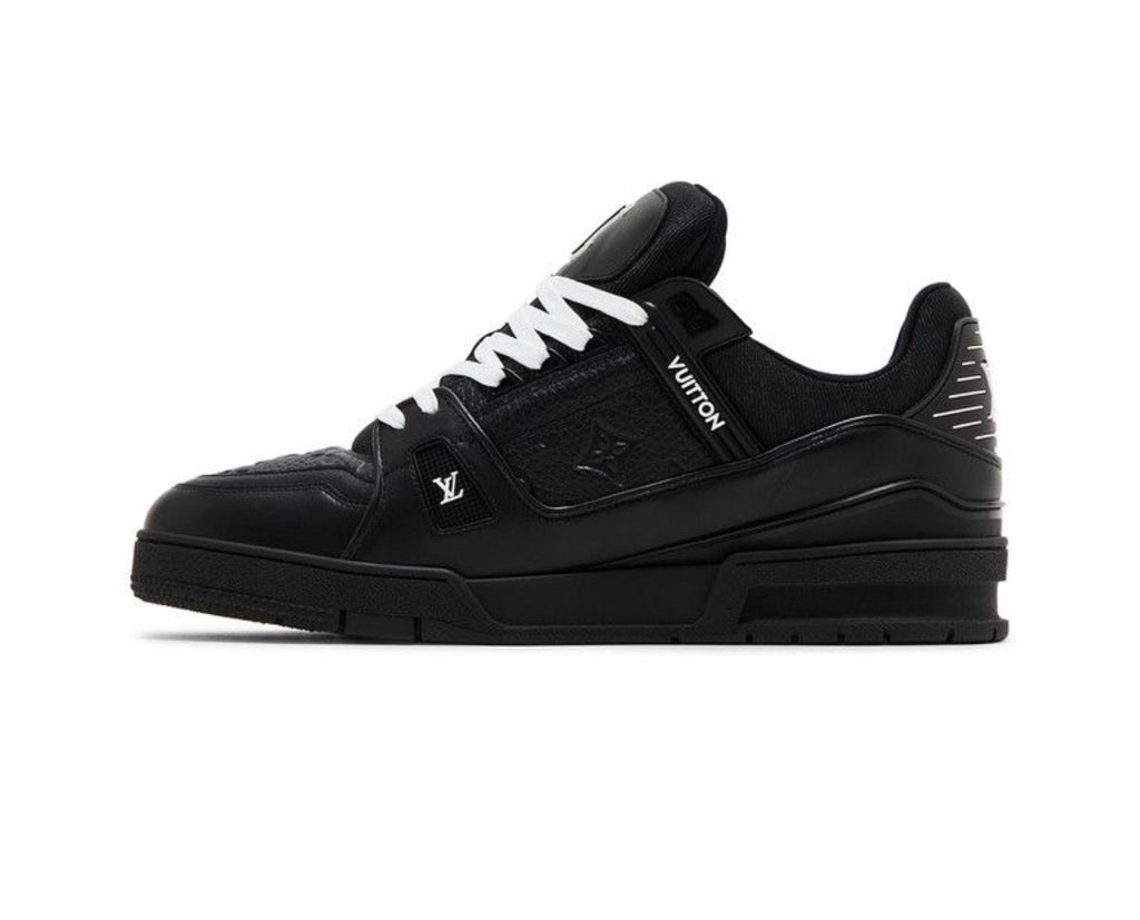 Louis Vuitton trainer embossed monogram black