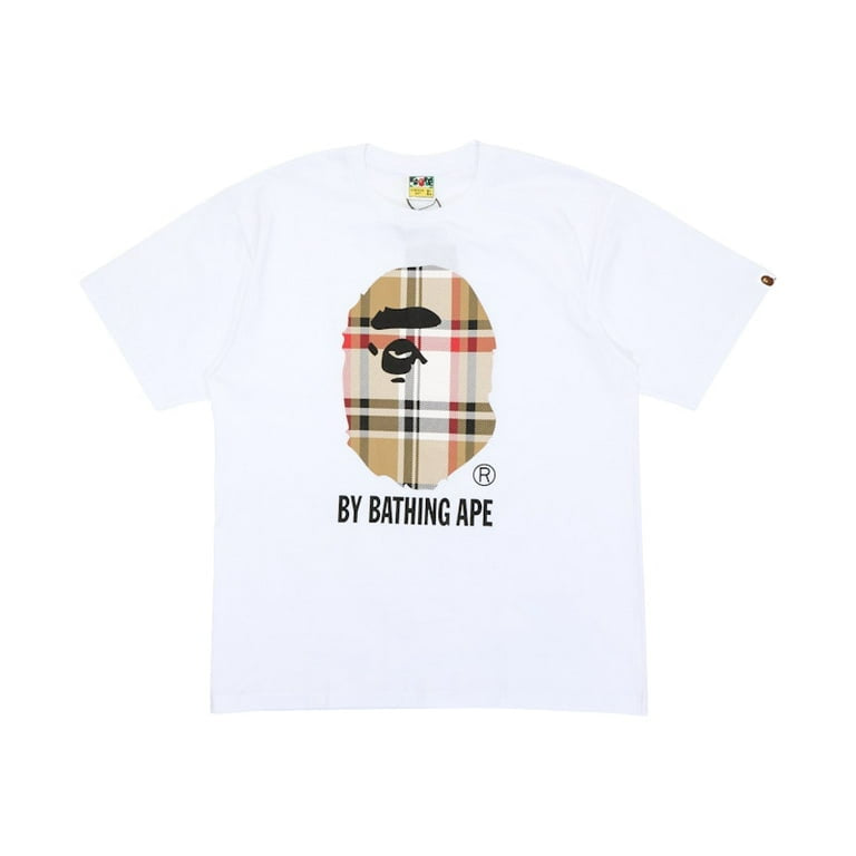 BAPE Burberry Ape Head Tee White