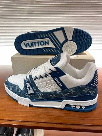Louis Vuitton Trainer Blue Denim