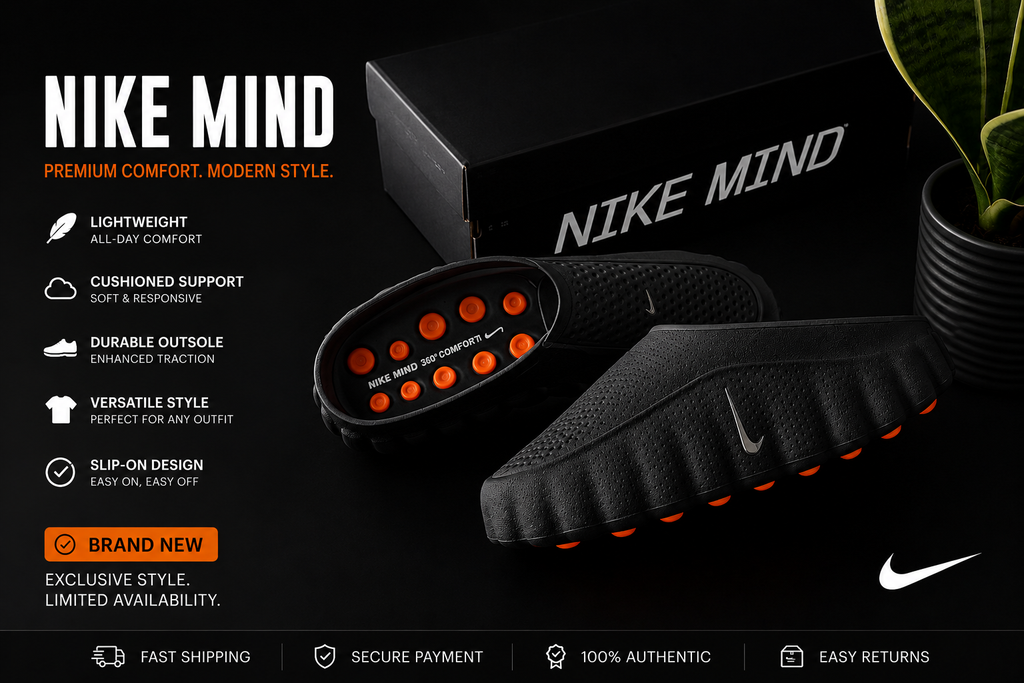 Nike Mind Black Premium Slides