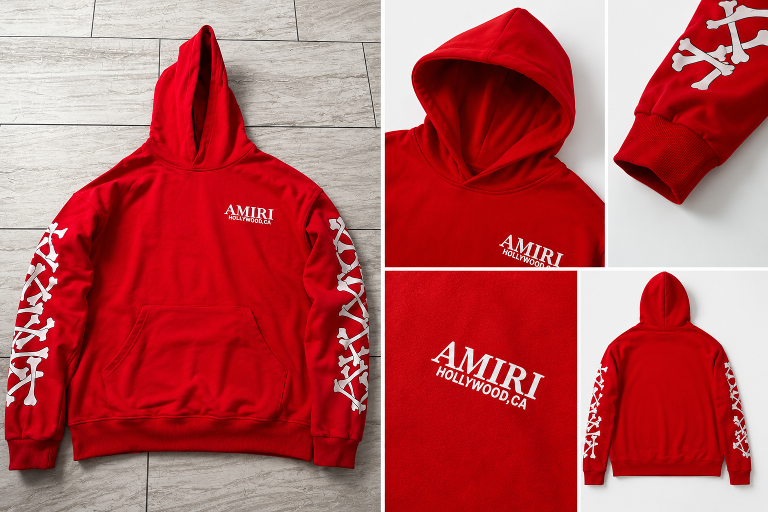 AMIRI Red Hoodie – Premium Streetwear